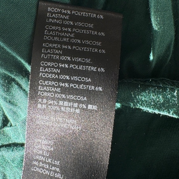 Maeve Anthropologie Adrienne Twist-back Velvet Midi Dress in Green, Size S - Picture 9 of 9